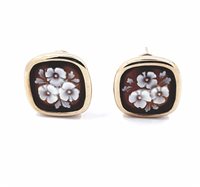 Orecchini Cameo Italiano Donna Classica in Argento O19 - O19